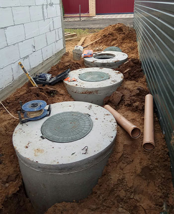 Септики из бетонных колец под ключ в Наро-Фоминском районе
